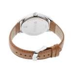 Titan Urban Edge Men's Quartz Analog Watch Lustrous White Dial & Tan Leather Strap - Image 3
