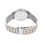 Titan Lagan Men's Quartz Analog Watch Black Dial, Day & Date, Two-Tone Metal Strap - Image 3