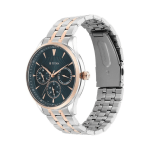 Titan Opulent Blue Dial Multifunction Watch for Men Two-Tone Stainless Steel Strap - Image 3