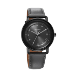 Titan Workwear Anthracite Dial Analog Watch for Men Black Leather Strap | Quartz Movement