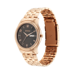 Titan Karishma Brown Dial Analog Day & Date Watch for Men Rose Gold Stainless Steel Strap | Quartz Movement - Image 3
