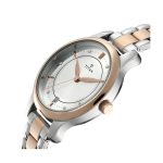 Titan Bandhan Couple Analog Watch with Date Silver Dial | Two-Tone Stainless Steel Strap - Image 2