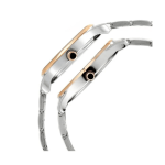 Titan Bandhan Couple Analog Watch with Date Silver Dial | Two-Tone Stainless Steel Strap - Image 4