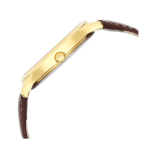 Titan Karishma Radiance Brown Dial Analog Watch for Men with Leather Strap | Gold-Tone Case - Image 2