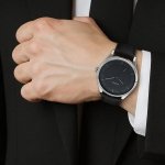 Titan Workwear Black Dial Analog Watch for Men Black Leather Strap | Quartz Movement - Image 4