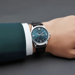 Titan Neo Arabic Teal Blue Dial Day & Date Watch for Men Black Leather Strap | Quartz Movement - Image 6