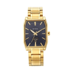 Titan Regalia Opulent Analog Watch for Men Blue Dial with Day & Date | Golden Stainless Steel Strap