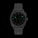 Fossil Machine Big Tic Watch for Men Gold-Tone Stainless Steel 41mm Black Dial | Ana-Digi Big Tic Display - Image 5
