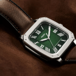 Fossil Crosby Analog Green Dial Watch for Men, Brown Leather 42mm Stainless Steel Case - Image 4
