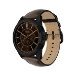 Fossil Pearson Multifunction Watch for Men Black Dial & Brown Leather
42mm Stainless Steel Case - Image 3