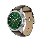 Fossil Pearson Multifunction Watch for Men Green Dial & Brown Leather
42mm Stainless Steel Case - Image 4