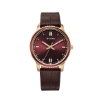 Titan Purple Sports Fashion Analog Watch for Women Maroon Dial & Leather Strap